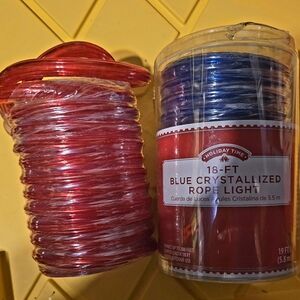 Holiday Time Blue and Red Rope Lights